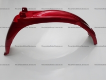 Vista frontal del guardabarros trasero rojo Vespino F9 en stock